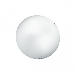Πλαφονιέρα οροφής δίφωτη γυαλί οπαλ λευκό Ø30